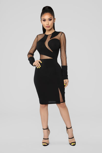 Black Sand Dress - Black