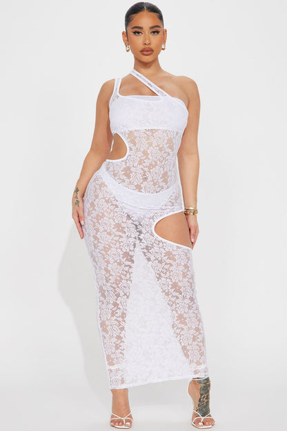 Botanic Dream Maxi Dress - White
