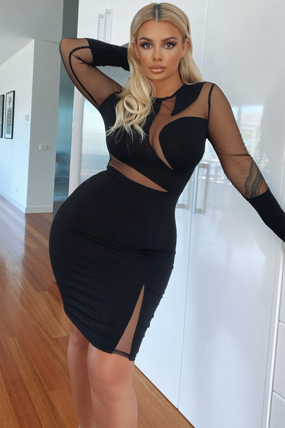 Black Sand Dress - Black