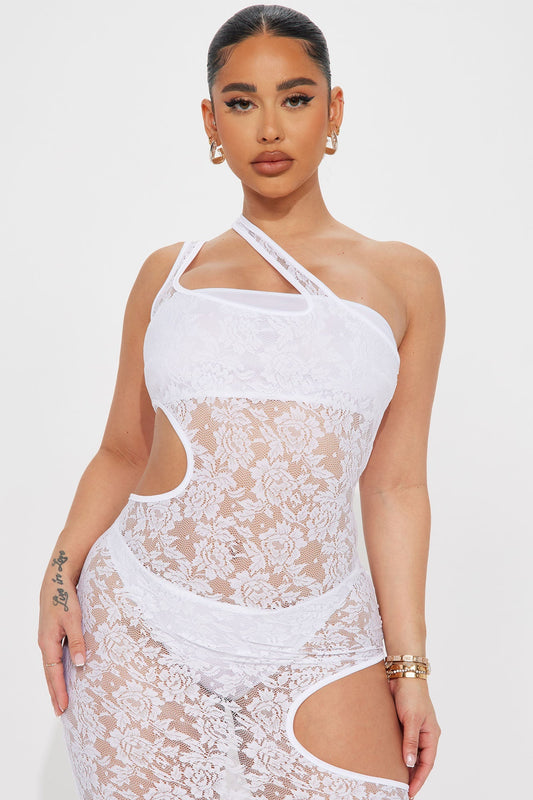 Botanic Dream Maxi Dress - White